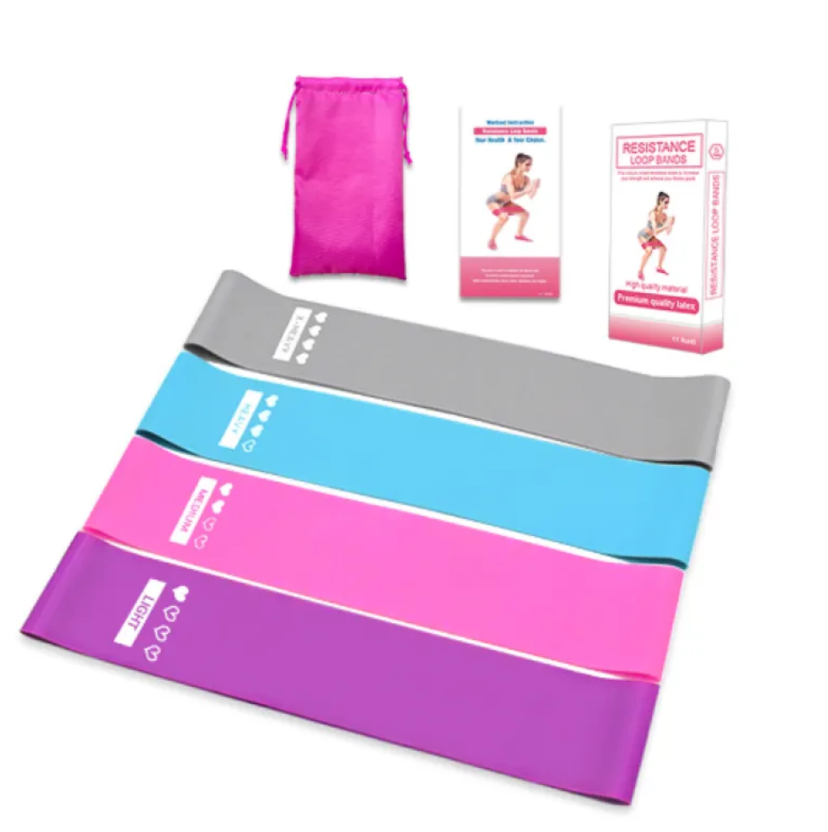 Booty Bands Set – Non-Slip Resistance Bands for Glutes, Legs & Yoga