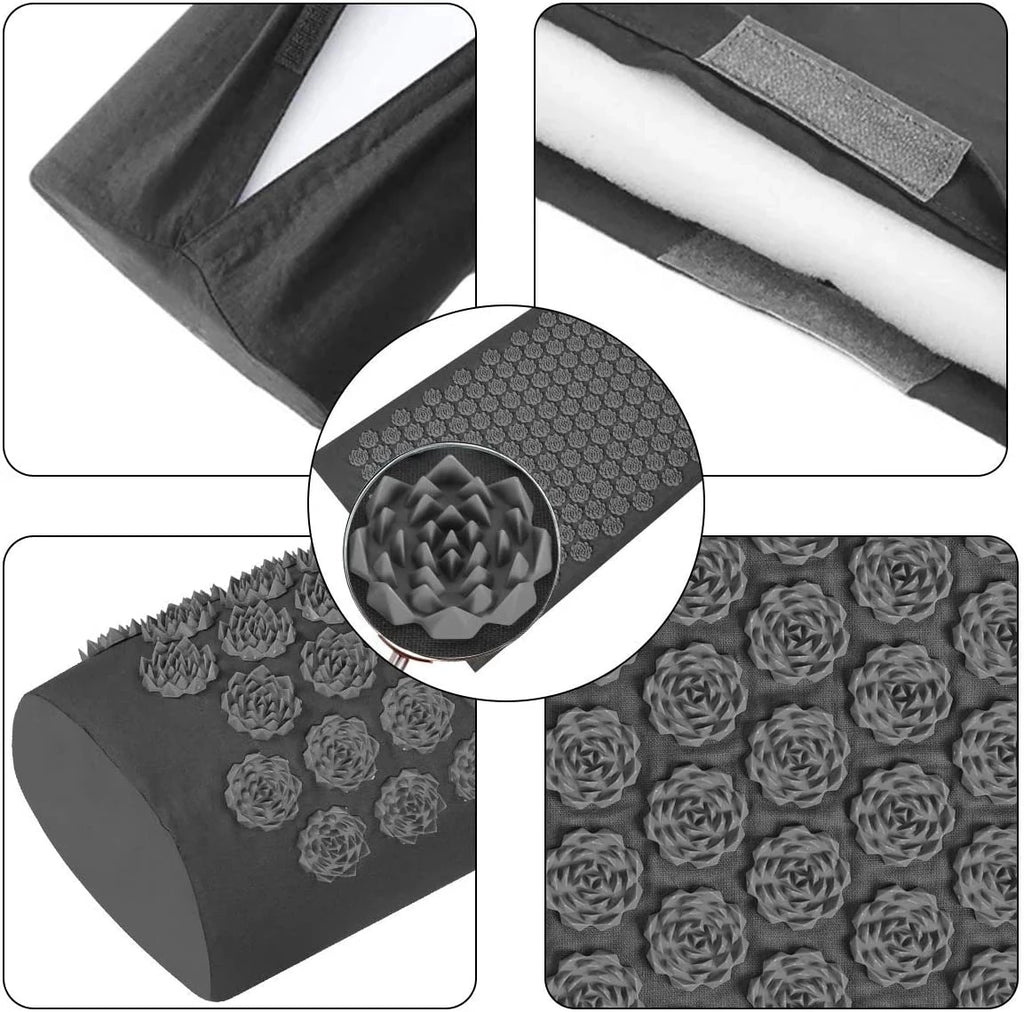 GlowVibe Relief acupressure mats and pillows
