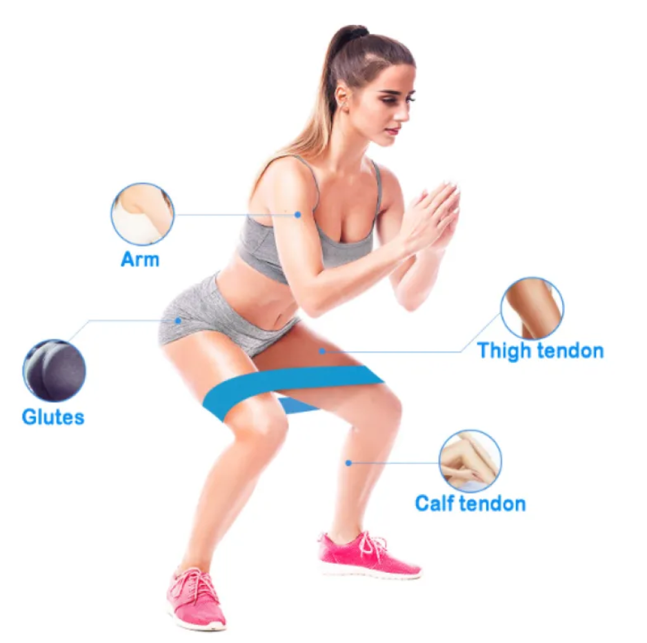 Booty Bands Set – Non-Slip Resistance Bands for Glutes, Legs & Yoga